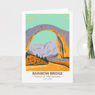 Rainbow Bridge National Monument Utah Vintage auf Karte