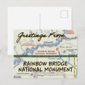Rainbow Bridge National Monument Vintag Postkarte (Vorne/Hinten)
