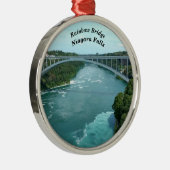 Rainbow Bridge, Niagara Falls Silbernes Ornament (Rechts)