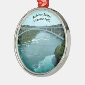 Rainbow Bridge, Niagara Falls Silbernes Ornament (Links)