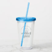 Rainbow Bridge Paw Acrylic Tumbler Acryltrinkbecher (Rückseite)