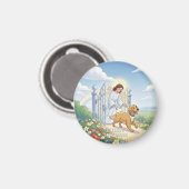 Rainbow Bridge – Personalisierter Haustier-Gedenkm Magnet (Vorderseite/Rückseite)