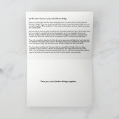 Rainbow Bridge Pet Beileid Gedicht Karte (Innenseite)