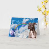 Rainbow Bridge Pet Beileid Gedicht Karte (Gelbe Blume)