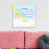 Rainbow Bridge Pet Beileid Wrapped Canvas, FEMALE Leinwanddruck (Insitu (Wohnzimmer))