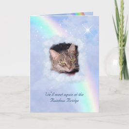 Rainbow Bridge Pet Loss (benutzerdefinierbar) Karte