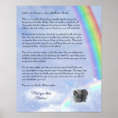 Rainbow Bridge Pet Loss (benutzerdefinierbar) Poster (Vorne)