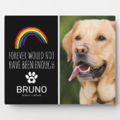 Rainbow Bridge | Pet Loss Memorial Keepake Fotoplatte (Vorderseite)