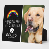 Rainbow Bridge | Pet Loss Memorial Keepake Fotoplatte (Seite)