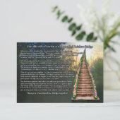 Rainbow Bridge Pet Loss Sympathie Karte (Stehend Vorderseite)