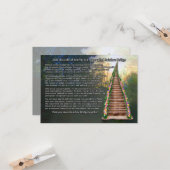 Rainbow Bridge Pet Loss Sympathie Karte (Vorderseite/Rückseite Beispiel)