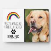 Rainbow Bridge | Pet Memorial Keepake Fotoplatte (Vorderseite)