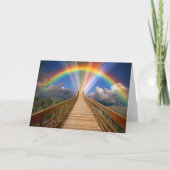 Rainbow Bridge Pet Memorial Loss Cat Dog Karte (Vorderseite)