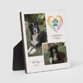 Rainbow Bridge Pet Memorial Photo Plaque Fotoplatte (Vorderseite)