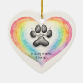 Rainbow Bridge Pet Memorial Photo Print Keramik Ornament (Vorne)