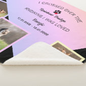 Rainbow Bridge Photo Pet Memorial Large Sherpadecke (3/4)