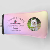 Rainbow Bridge Photo Pet Memorial Putter Golf Headcover (Vorderseite)