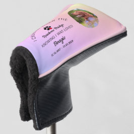 Rainbow Bridge Photo Pet Memorial Putter Golf Headcover