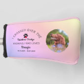 Rainbow Bridge Photo Pet Memorial Putter Golf Headcover (Vorderseite)