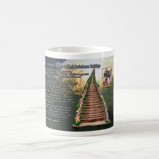 Rainbow Bridge Poem Pet Loss Sympathy Photo Mug Kaffeetasse (Mittel)