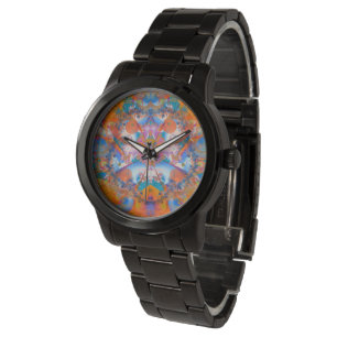 Rainbow Bridge Psychedelic Fraktal Armbanduhr