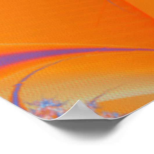 Rainbow Bridge Psychedelic Fraktal Poster (Ecke)