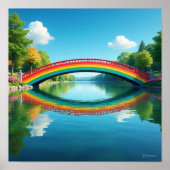 Rainbow Bridge Reflektion Poster (Vorne)