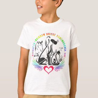 Rainbow Bridge Remembrance - Kids T - Shirt
