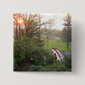 Rainbow Bridge Sunset an der Grove City Uni Button (Vorderseite)