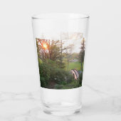 Rainbow Bridge Sunset an der Grove City Uni Glas (Rückseite)