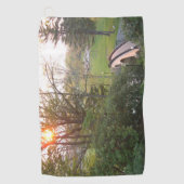 Rainbow Bridge Sunset an der Grove City Uni Golfhandtuch (Vorderseite)