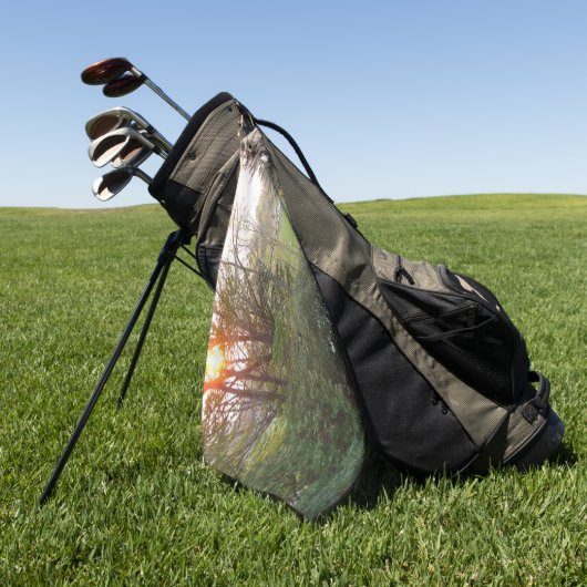 Rainbow Bridge Sunset an der Grove City Uni Golfhandtuch (Gras)