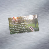 Rainbow Bridge Sunset an der Grove City Uni Magnetische Visitenkarte (Beispiel)