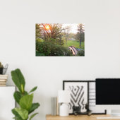 Rainbow Bridge Sunset an der Grove City Uni Poster (Heimbüro)