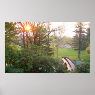 Rainbow Bridge Sunset an der Grove City Uni Poster