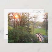 Rainbow Bridge Sunset an der Grove City Uni Postkarte (Vorne/Hinten)
