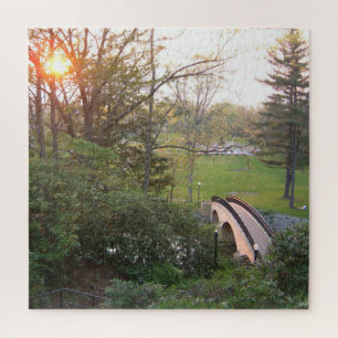 Rainbow Bridge Sunset an der Grove City Uni Puzzle