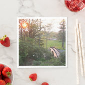 Rainbow Bridge Sunset an der Grove City Uni Serviette (Beispiel)