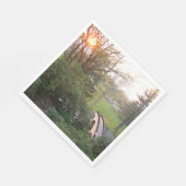 Rainbow Bridge Sunset an der Grove City Uni Serviette (Ecke)