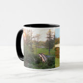 Rainbow Bridge Sunset an der Grove City Uni Tasse (Vorderseite Links)