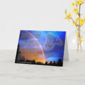 Rainbow Bridge Sympathy Card Karte (Gelbe Blume)