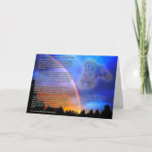 Rainbow Bridge Sympathy Card Karte (Vorderseite)