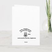 Rainbow Bridge - sympathy for dog Karte (Rückseite)