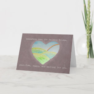 Rainbow Bridge Tiersympathie Karte