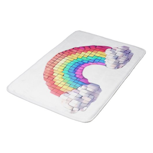 Rainbow Bridge to Dreams Badematte (Schrägansicht)