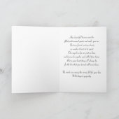 Rainbow Bridge über Eichenbaum Haustier Sympathie  Karte (Innenseite)