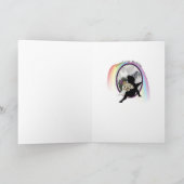 Rainbow Bridge Weimaraner Angel Karte (Innenseite)