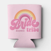 Rainbow Brie Tribe Retro Personalisiert Dosenkühler (Rückseite)