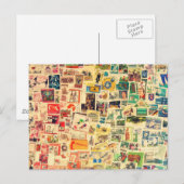 Rainbow-Briefmarke Postkarte (Vorne/Hinten)