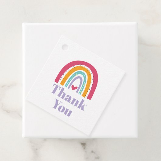 Rainbow Bright Birthday Party Geschenkanhänger (Beispiel)